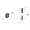 Aluminum Spacer 1/2'' OD x .257'' ID x 11/64'' Long