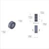 Aluminum Spacer 1/2'' OD x .257'' ID x 3/16'' Long - Black Anodized