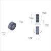 Aluminum Spacer 1/2'' OD x .257'' ID x 13/64'' Long