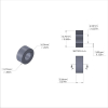 Aluminum Spacer 1/2'' OD x .257'' ID x 7/32'' Long