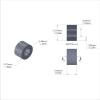 Aluminum Spacer 1/2'' OD x .257'' ID x 5/16'' Long - Black Anodized