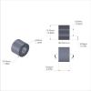 Aluminum Spacer 1/2'' OD x .257'' ID x 3/8'' Long - Clear Anodized