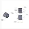 Aluminum Spacer 1/2'' OD x .257'' ID x 13/32'' Long