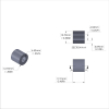 Aluminum Spacer 1/2'' OD x .257'' ID x 15/32'' Long - Black Anodized