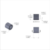 Aluminum Spacer 1/2'' OD x .257'' ID x 15/32'' Long