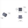 Aluminum Spacer 1/2'' OD x .257'' ID x 1/2'' Long - Black Anodized
