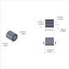 Aluminum Spacer 1/2'' OD x .257'' ID x 17/32'' Long