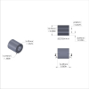 Aluminum Spacer 1/2'' OD x .257'' ID x 9/16'' Long