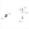 Aluminum Spacer 1/2'' OD x .257'' ID x 1/16'' Long, Plain Aluminum Finish