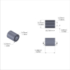 Aluminum Spacer 1/2'' OD x .257'' ID x 5/8'' Long - Black Anodized