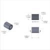 Aluminum Spacer 1/2'' OD x .257'' ID x 5/8'' Long