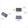 Aluminum Spacer 1/2'' OD x .257'' ID x 13/16'' Long - Black Anodized