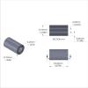Aluminum Spacer 1/2'' OD x .257'' ID x 7/8'' Long - Black Anodized