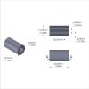 Aluminum Spacer 1/2'' OD x .257'' ID x 29/32'' Long
