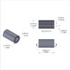 Aluminum Spacer 1/2'' OD x .257'' ID x 15/16'' Long
