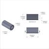 Aluminum Spacer 1/2'' OD x .257'' ID x 1.000'' Long - Black Anodized