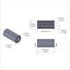 Aluminum Spacer 1/2'' OD x .257'' ID x 1-1/16'' Long - Black Anodized