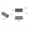 Aluminum Spacer 1/2'' OD x .257'' ID x 1-1/8'' Long - Black Anodized