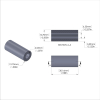 Aluminum Spacer 1/2'' OD x .257'' ID x 1-3/16'' Long