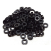 Aluminum Spacer 1/2'' OD x .257'' ID x 1/8'' Long, Black Anodized Finish