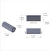 Aluminum Spacer 1/2'' OD x .257'' ID x 1-1/4'' Long