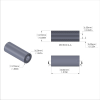 Aluminum Spacer 1/2'' OD x .257'' ID x 1-5/16'' Long