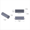 Aluminum Spacer 1/2'' OD x .257'' ID x 1-7/16'' Long