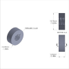 Aluminum Standoff 1/2'' OD x 1/4-20 Thread x 3/16'' Long