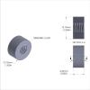 Aluminum Standoff 1/2'' OD x 1/4-20 Thread x 1/4'' Long