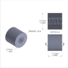 Aluminum Standoff 1/2'' OD x 1/4-20 Thread x 7/16'' Long-Black Anodized