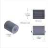 Aluminum Standoff 1/2'' OD x 1/4-20 Thread x 5/8'' Long-Black Anodized