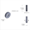 Aluminum Standoff 1/2'' OD x 1/4-20 Thread x 1/8'' Long
