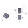 Aluminum Spacer 1/2'' OD x .319'' ID x .402'' Long
