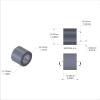 Aluminum Spacer 1/2'' OD x .319'' ID x .405'' Long