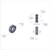 Aluminum Spacer 1/2'' OD x .319'' ID x 5/32'' Long