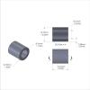 Aluminum Spacer 1/2'' OD x .319'' ID x 14.1M'' Long, Plain Aluminum Finish