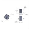 Aluminum Spacer 1/2'' OD x .319'' ID x 9/32'' Long