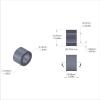 Aluminum Spacer 1/2'' OD x .319'' ID x 21/64'' Long