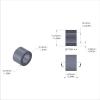 Aluminum Spacer 1/2'' OD x .319'' ID x 11/32'' Long