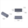 Aluminum Spacer 1/2'' OD x .319'' ID x 30mm Long
