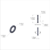 Aluminum Spacer 1/2'' OD x .319'' ID x 1/16'' Long