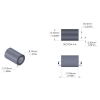 Aluminum Spacer 1/2'' OD x .319'' ID x 3/4'' Long