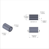 Aluminum Spacer 1/2'' OD x .319'' ID x 13/16'' Long