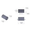 Aluminum Spacer 1/2'' OD x .319'' ID x 7/8'' Long