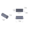 Aluminum Spacer 1/2'' OD x .319'' ID x 1-1/8'' Long