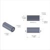Aluminum Spacer 1/2'' OD x .319'' ID x 1-3/16'' Long