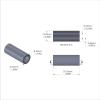 Aluminum Spacer 1/2'' OD x .319'' ID x 1-1/4'' Long