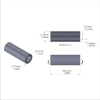 Aluminum Spacer 1/2'' OD x .319'' ID x 1-7/16'' Long