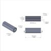 Aluminum Spacer 1/2'' OD x .319'' ID x 1-1/2'' Long - Black Anodized