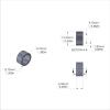Aluminum Spacer 1/2'' OD x .382'' ID x 1/4'' Long